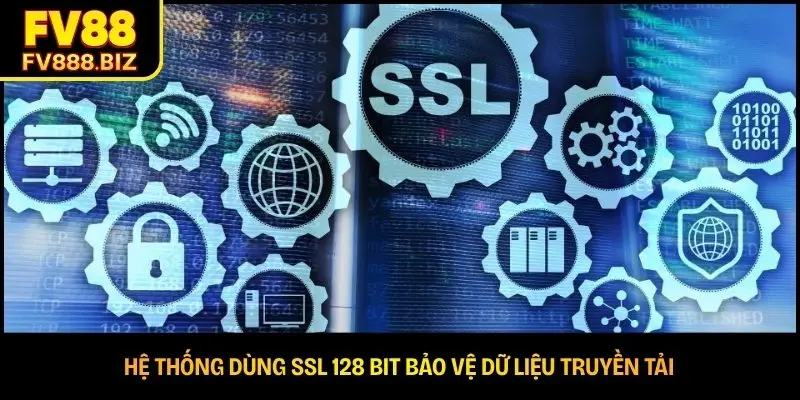 Hệ thống dùng SSL 128 bit bảo vệ dữ liệu truyền tải